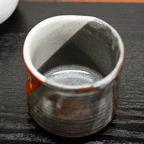 Large Yunomi, Kutani ware tea cup, wooden rice spoon, Yunomi tea bowl, ceramic, brand, Japanese tableware, made in Japan.