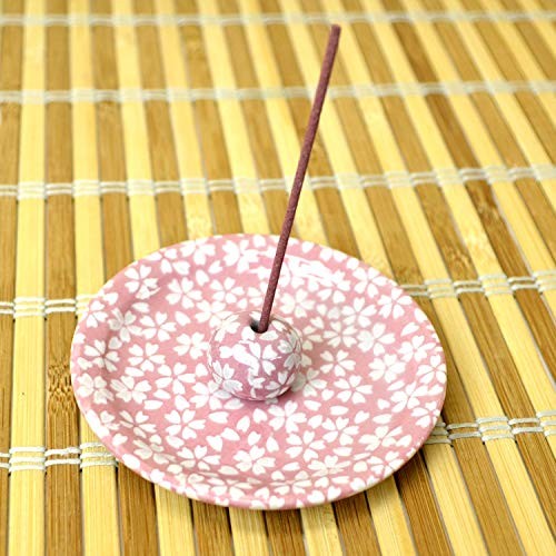 Kaunzudo Incense Holder with Plate "Hanazakura"