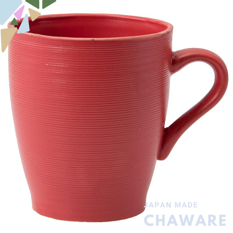 Nishikai Pottery Hasami Ware Black Sen-tan Mug - 330ml Capacity - Black