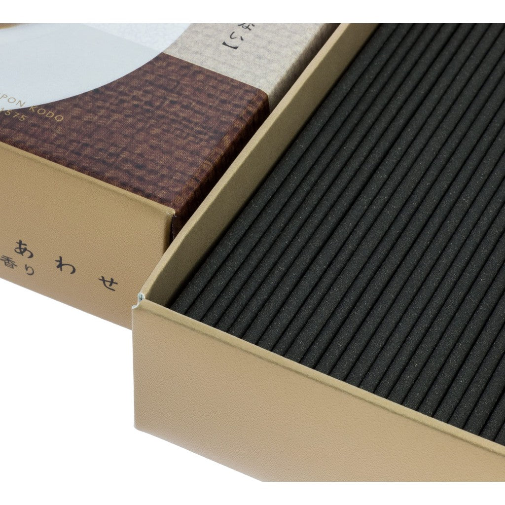 Japanese Incense Sticks - Green Tea and Coffee Scents, 140mm Length, 90g Content, Aromatic Blends