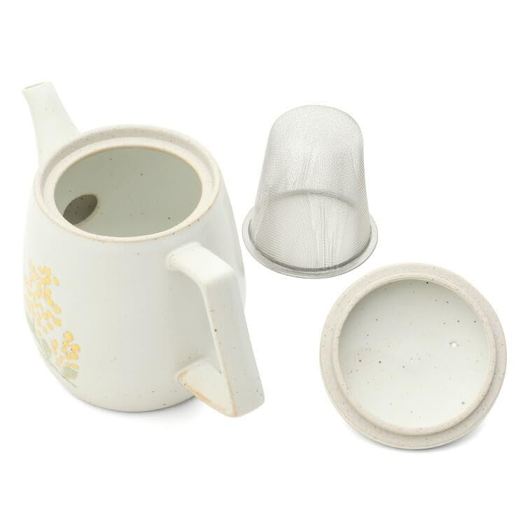 Mimosa Waltz Pot, Hasami Ware, Made in Japan, Teapot with Infuser, Gift for Tea Lovers, Perfect Gift