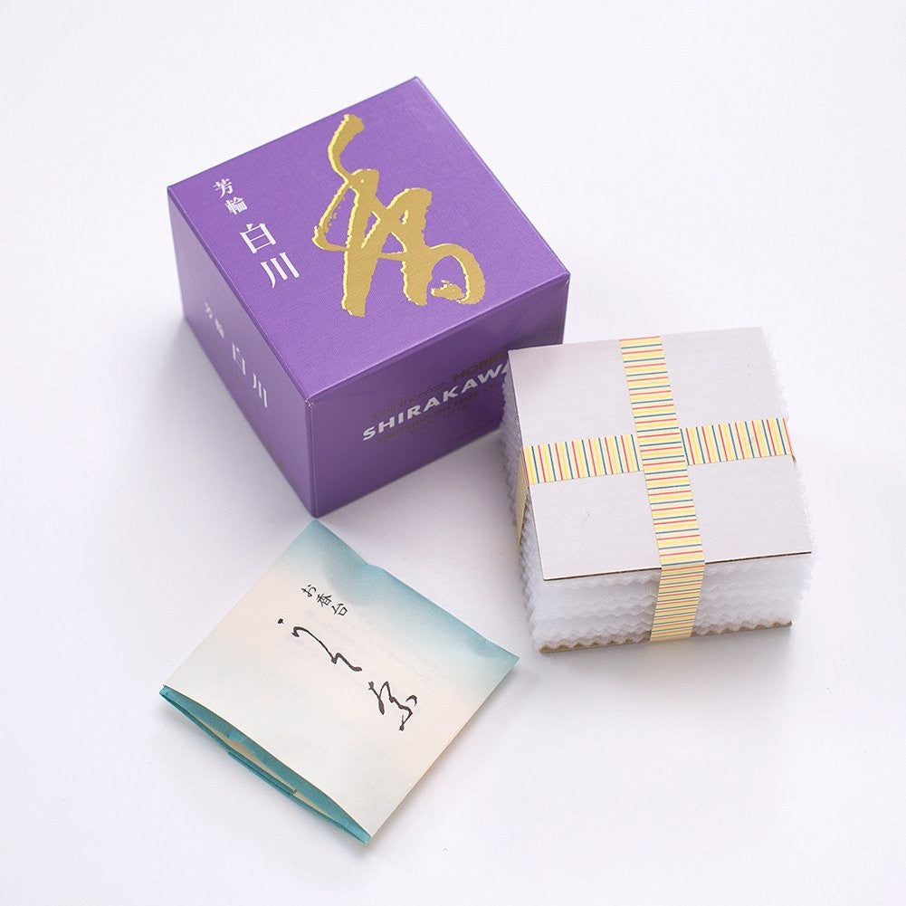 Mikoh Horin - Shoyeido Incense - Horin Shirakawa - Spiral type, 10 pieces included - Utena square box #210621