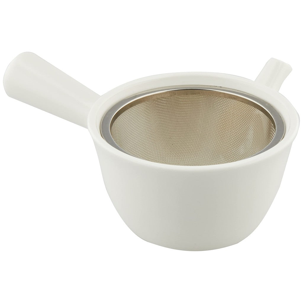 Ceramic Indigo Floral Teapot - White - Size: Approx. φ11.5cm H6.4cm - Model No. 09252