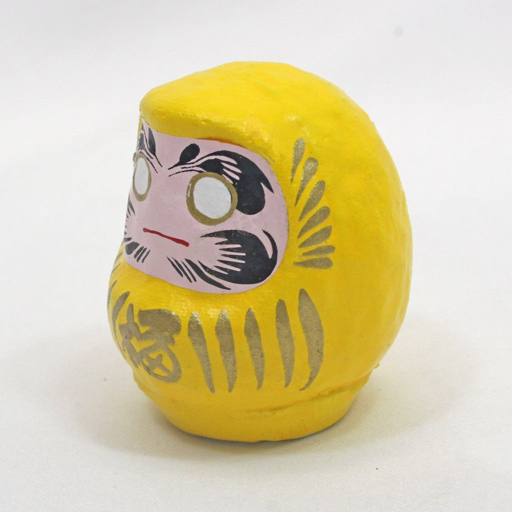 Japanese-made Lucky Welcoming Daruma Doll, Red (Total Length: 5.8 cm)