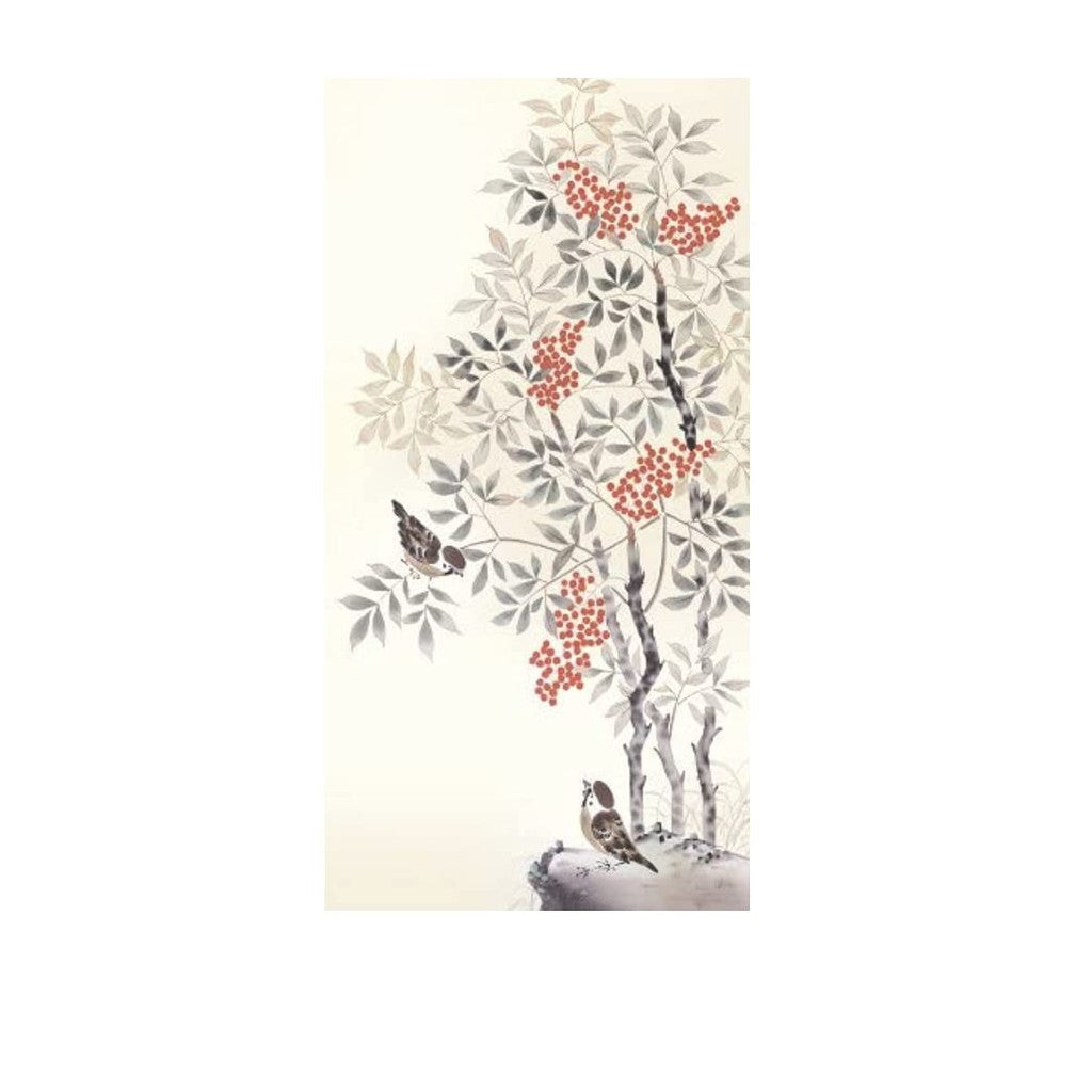 Hanging Scroll - Nanten Fukuju (by Takami Ranseki)