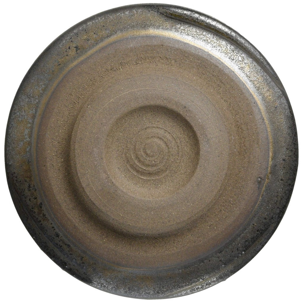 Mino Ware Matcha Bowl, Pestle Shape, Polished Black, Made in Japan, 505-27