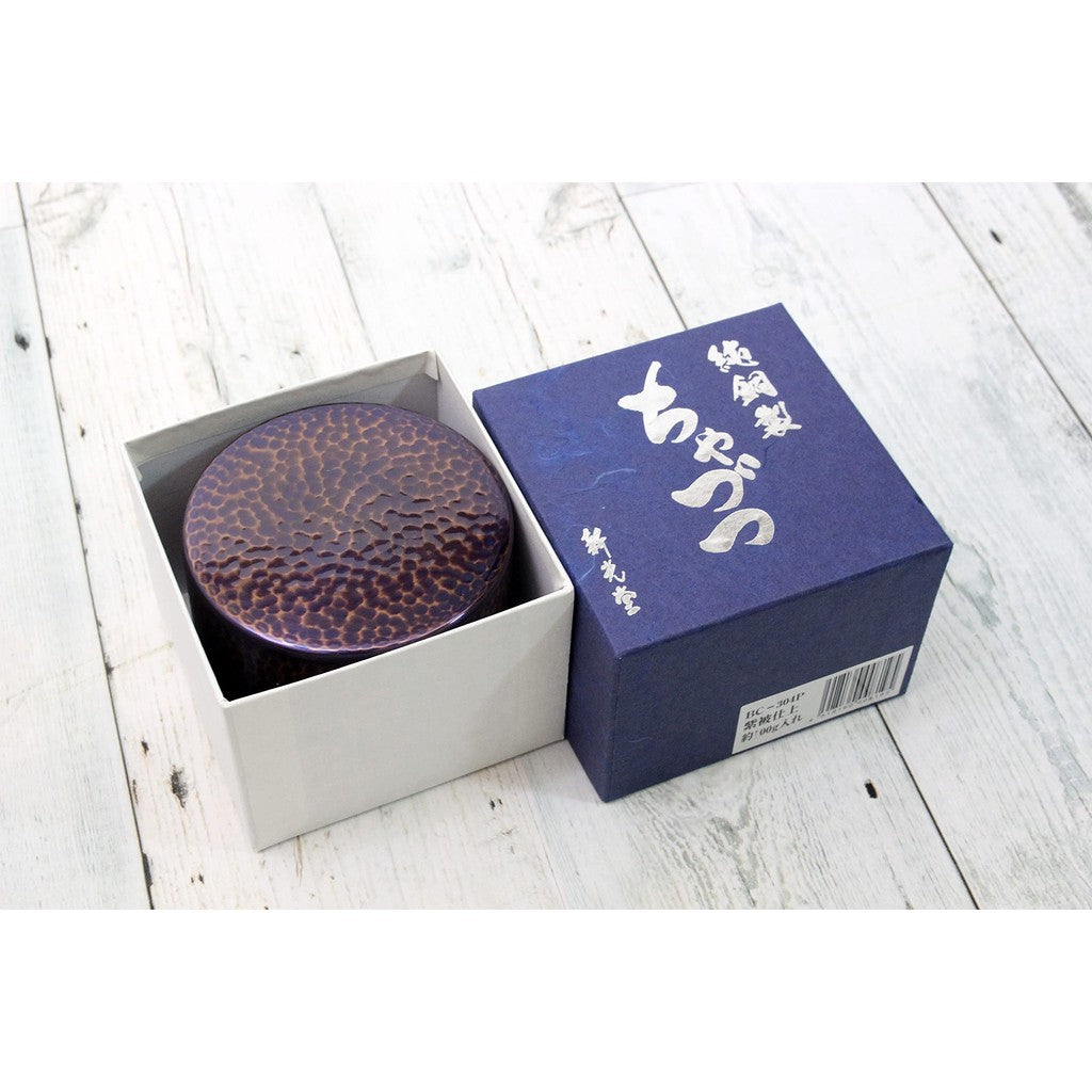 Shinkodo Made in Japan Pure Copper Tea Canister (Large/Medium) with Hammered Finish and Gift Wrapping Available