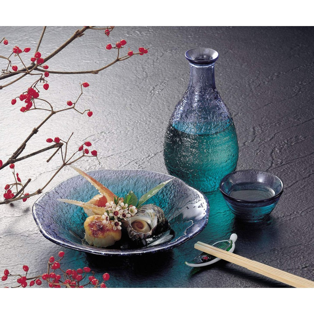 Toyo Sasaki Glass Sake Glass Collection - Sake Set for Chilled Sake, Made in Japan. Includes Sake Cups, Sake Glasses, and Carafe. Perfect for Gifts and Presents for Respect for the Aged Day, Father's Day, Mother's Day, and Birthdays. G604-M77.