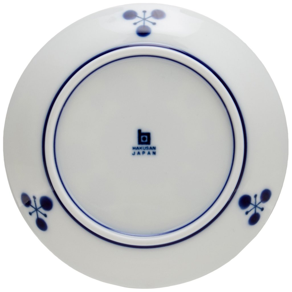 Hakuji Pottery Bloom Bouquet Blue Plate S, Approximately 11cm, Made in Hasami, Japan - Elegant Japanese Ceramic Dinnerware. Perfect for Serving and Display!