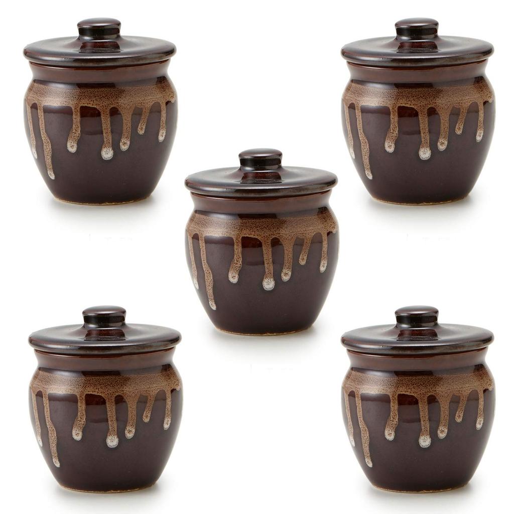 TAMAKI Mini Candy Storage Jar 120ml (Dia 6.8 x H 8.2 cm) Made in Japan Small Food Storage Container