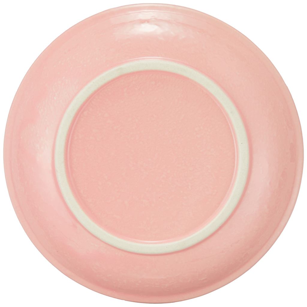 Seto-yaki Cross Flower 5-Piece 15cm Pink Ceramic Plate Set – Microwave Safe, Made in Japan