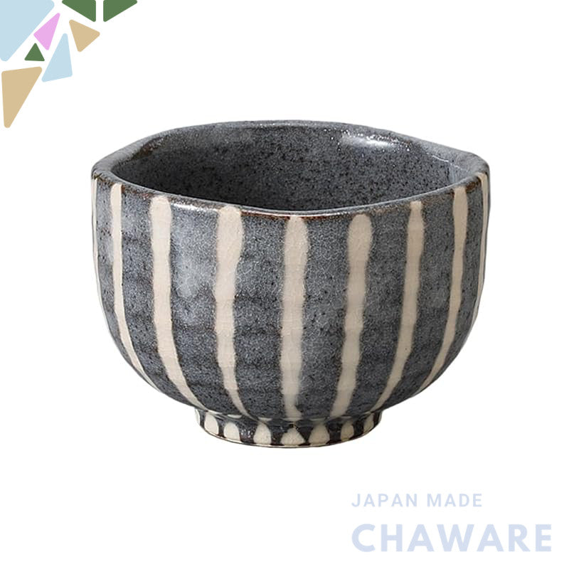 【made in japan】
Ale-net One Sip Bowl Tea Cup 10×6.7cm, Mouse Jikusa Pattern Matcha Bowl, Café Bowl, Mino Ware, Made in J