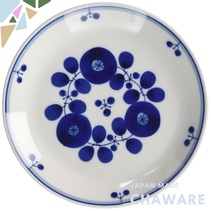 Hakusan Porcelain BLOOM Bouquet Plate (S) – Elegant and Artistic Design for Stylish Dining and Decor, Perfect for Servin