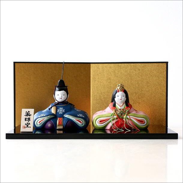 Seto Ceramic Hina Display - Elegant Imperial Couple Figurine for Hinamatsuri Made in Japan