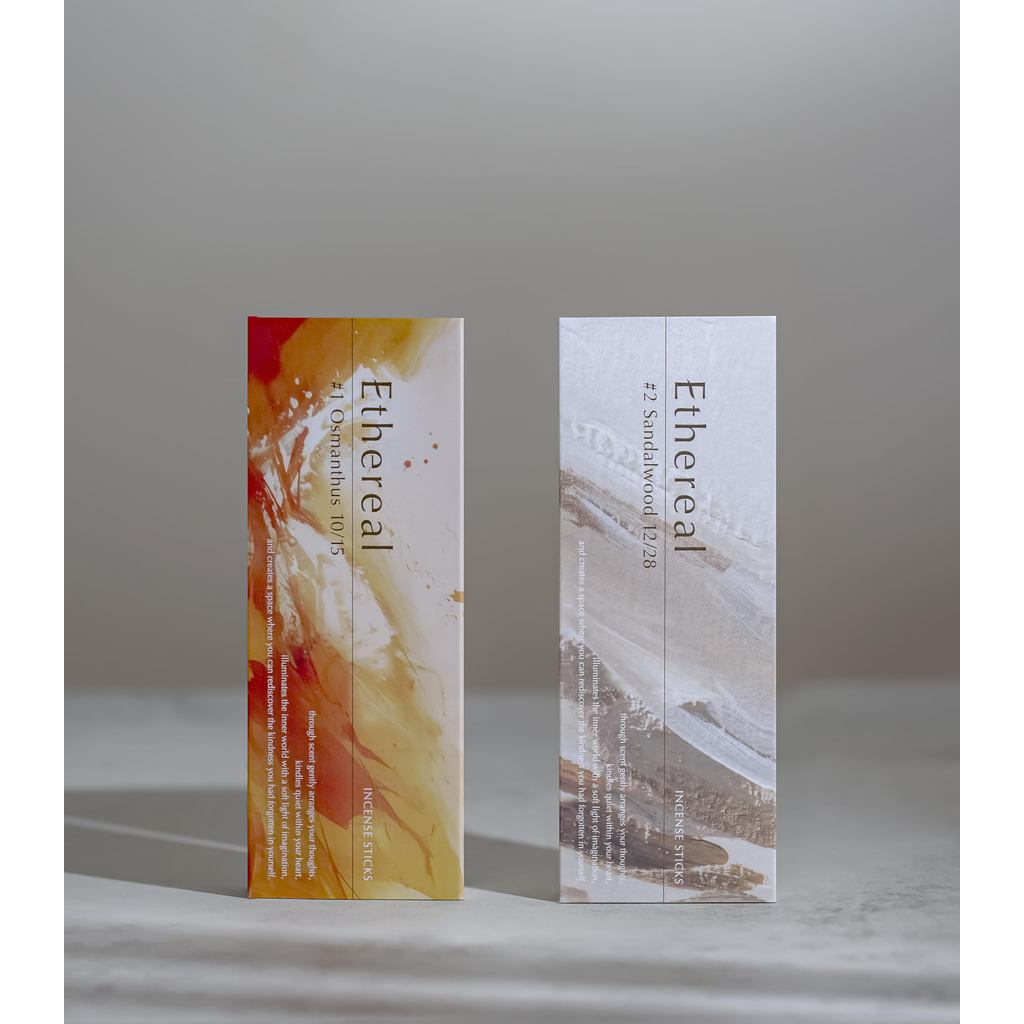Ethereal Japanese Sandalwood Incense Sticks – 30 Sticks (13.5 cm, ~30 min burn), Musk Vanilla Vetiver Aroma, No Holder, Gift for Mother’s Day & Seniors