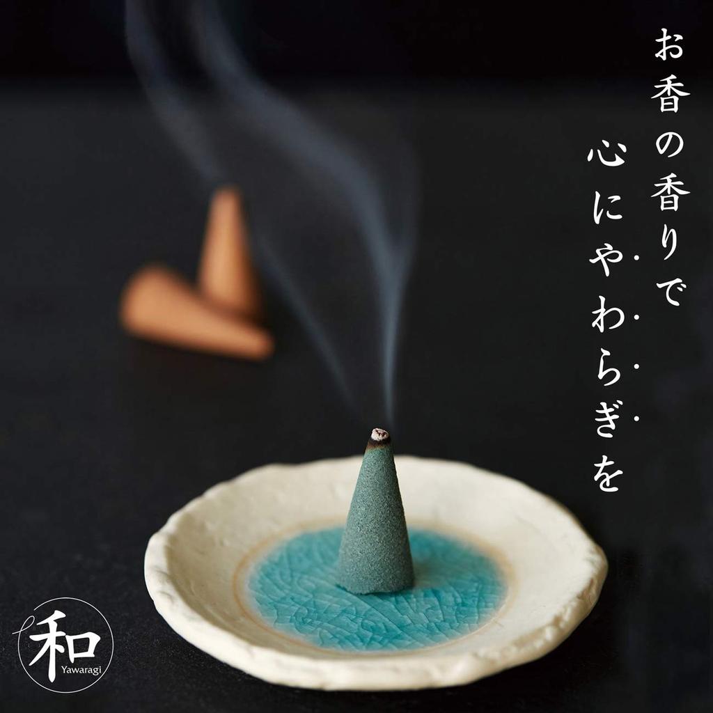 Calming Awaji Japanese Incense Tsuki - Moonlit Seasonal Scent, 10 Cones, Burns for 20 mins, Made in Japan