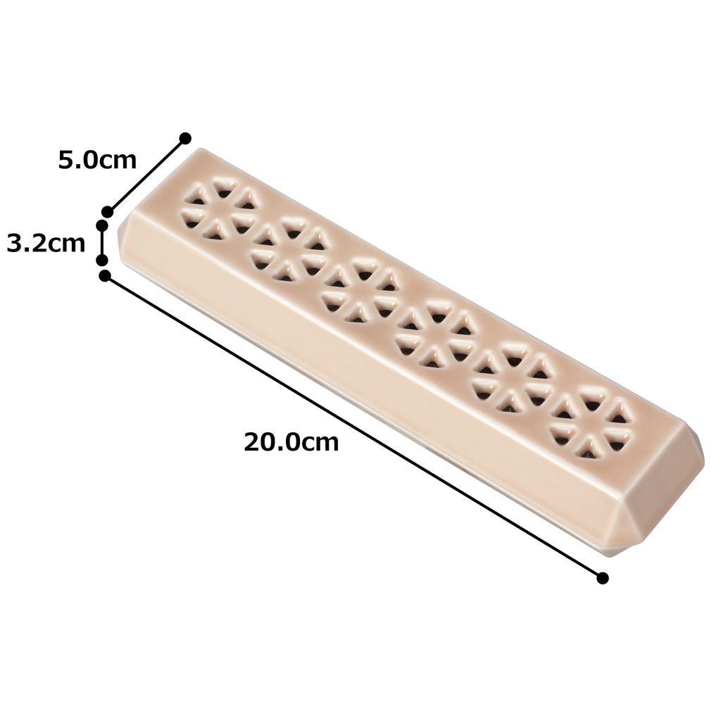 Sunmany Arita Porcelain Incense Holder Yamato Pink - Japanese Compact Tray for Incense