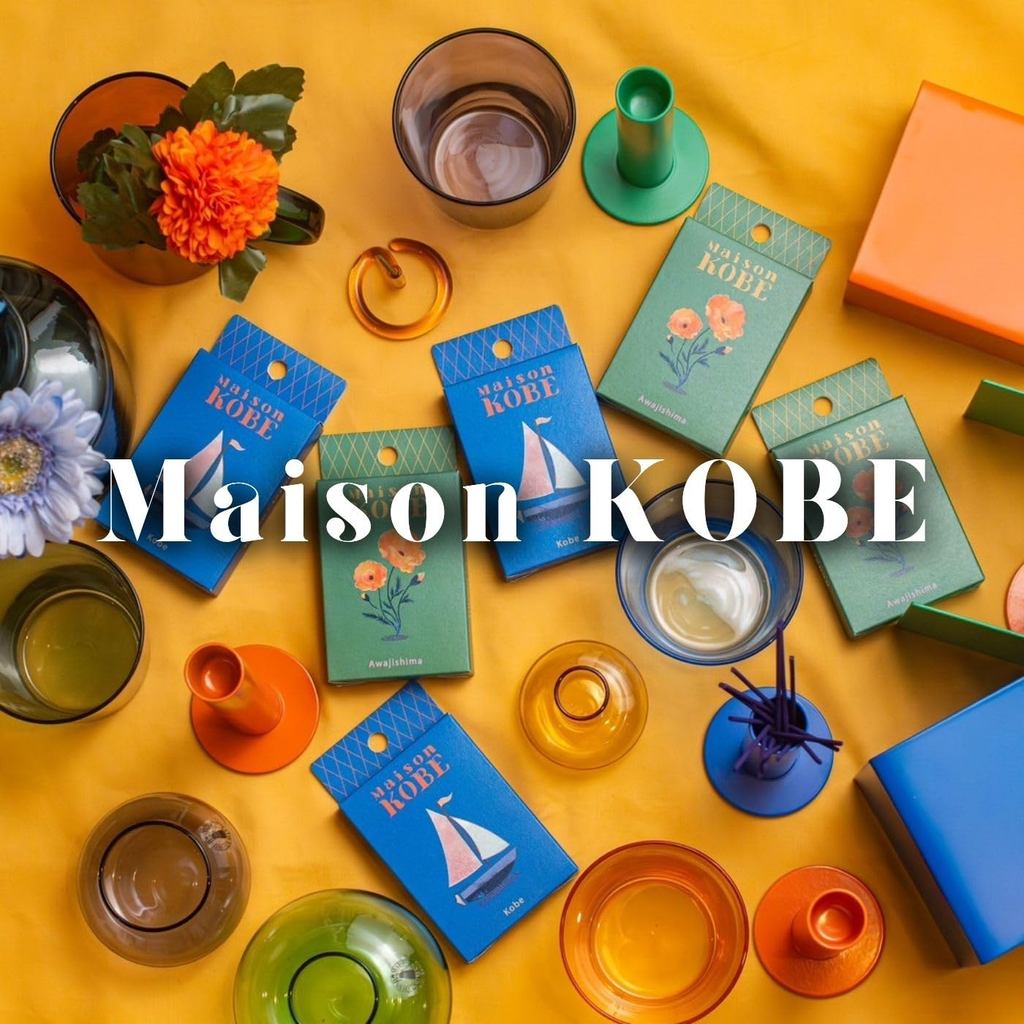 Maison KOBE Artisan Incense Sticks – French Perfume Ingredients × Awaji Island Craftsmanship, 30‑Pack, Made in Japan