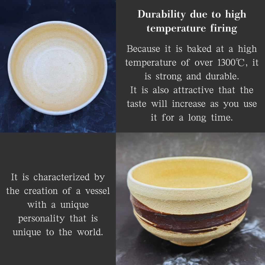 chaware Irabo Iron Brushmem Matcha Bowl (Shigaraki Ware) Made in Japan Pottery,matcha chawan