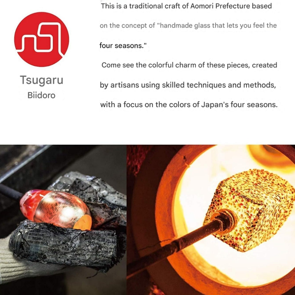 ADERIA Tsugaru Glass Ice Flower Gold Leaf Rock Glass Droplet 300ml Made in Japan with Dedicated Wooden Box Highball Whiskey Beer Sake Shochu Stylish Brandy Beer Gift for Women Mother's Day Father's Day Couples Men Housewarming Wedding Greeting Petit Retir