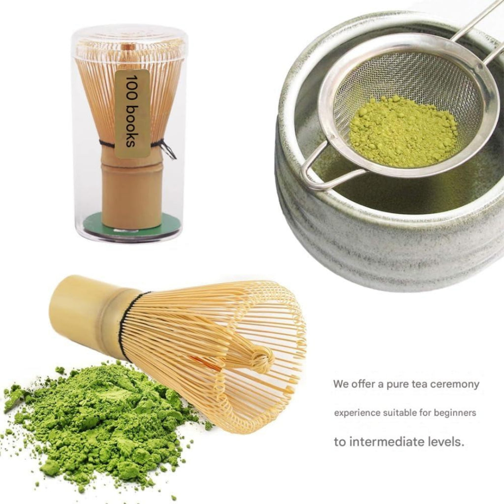 Chasen (whisk) - 100 prongs, tea ceremony tool, bamboo-made, chashaku (tea scoop), matcha powder whisk, tea ceremony tools for making matcha.