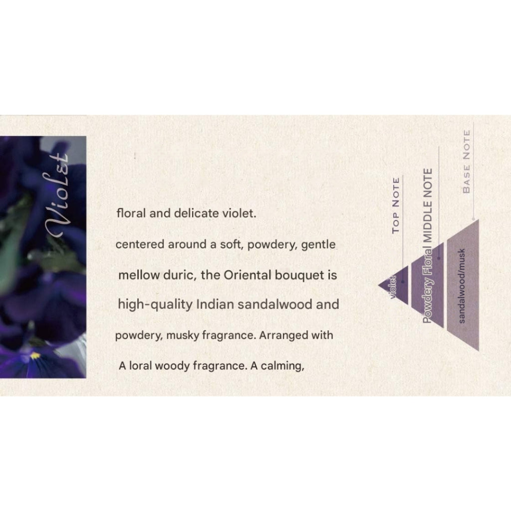 Nippon Kodo Perfumed Incense Sticks - Floral Scent, 36 sticks with holder, dimensions: 74mm x 18mm x 96mm.