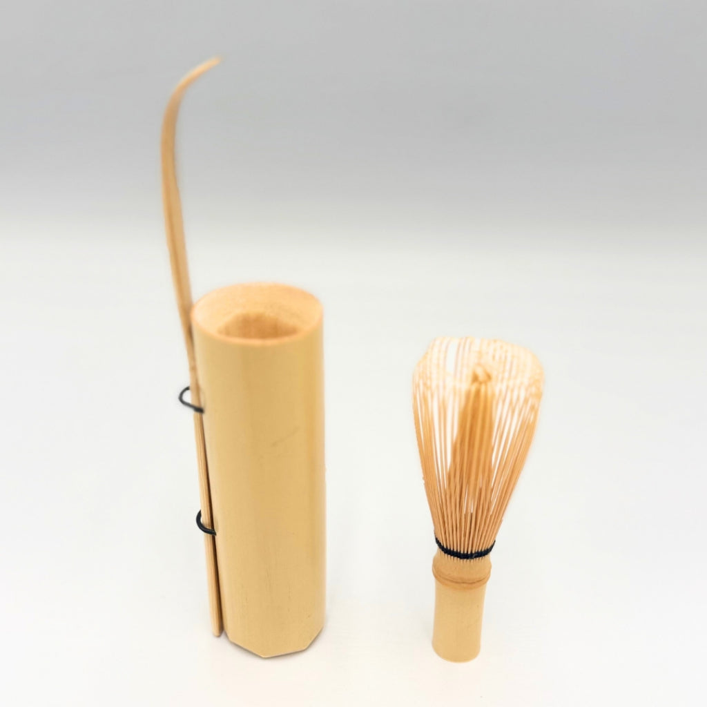Takayama Chasen 3-Piece Matcha Tea Set by Tanimura Yasaburo | Handcrafted Bamboo Whisk Japan