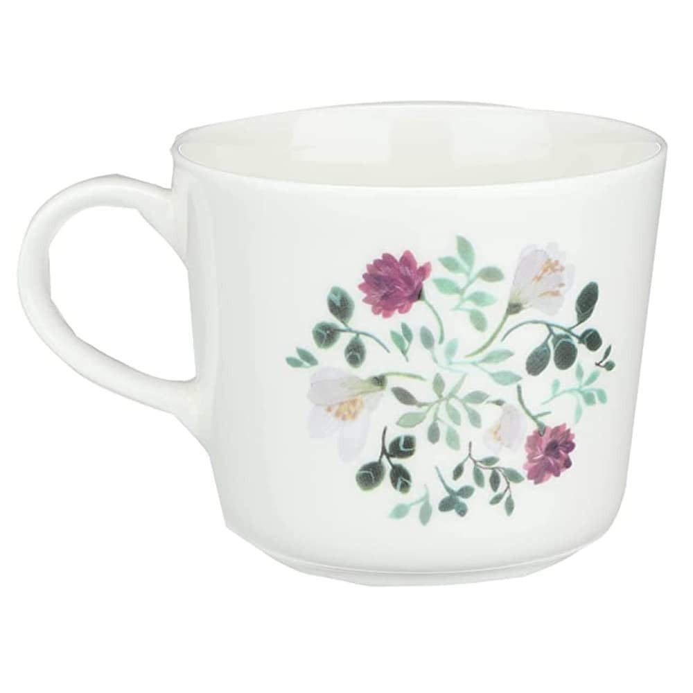 NARUMI Mug Anna Emilia 220cc, Bird, Cute, Small Size, Microwave Safe, Dishwasher Safe, Gift Box Included, 51950-2924P