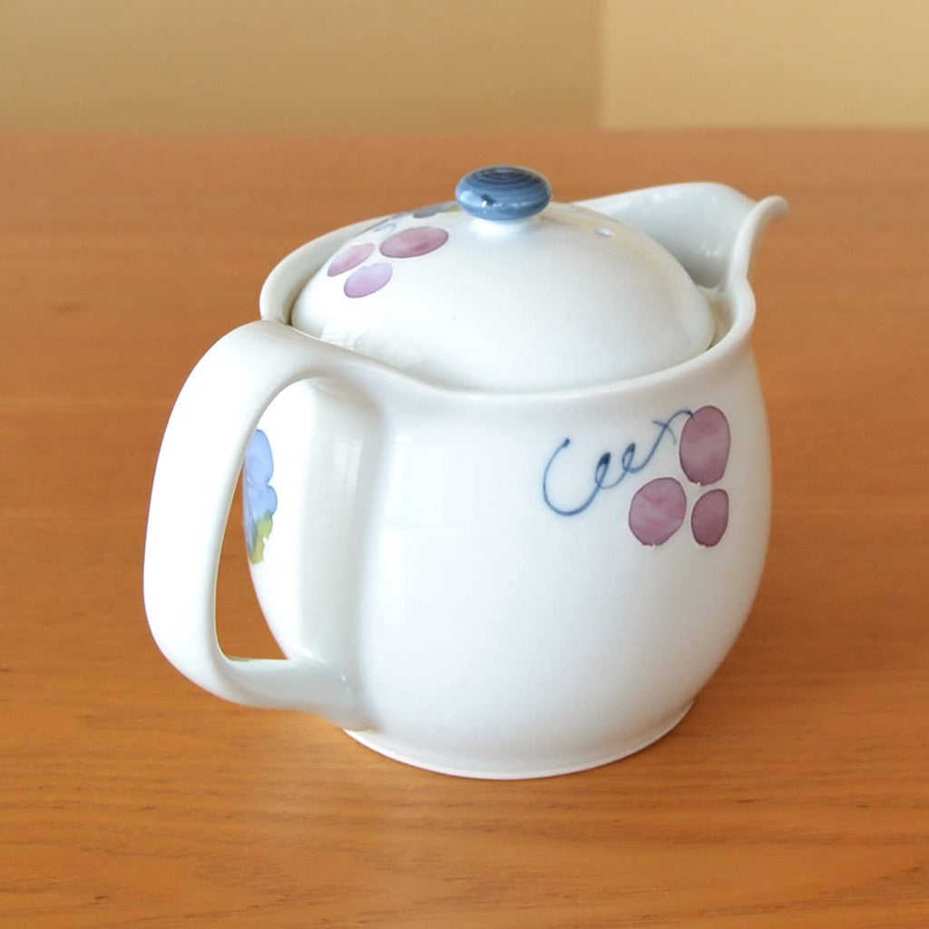 Stylish Stainless Steel Teapot with Strainer, Made in Japan, Arita Ware, Hasami Ware, Muscat U Pot, 350ml