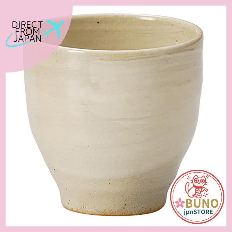 【made in japan】
Shigaraki ware hechimono tea cup with glossy brushwork.