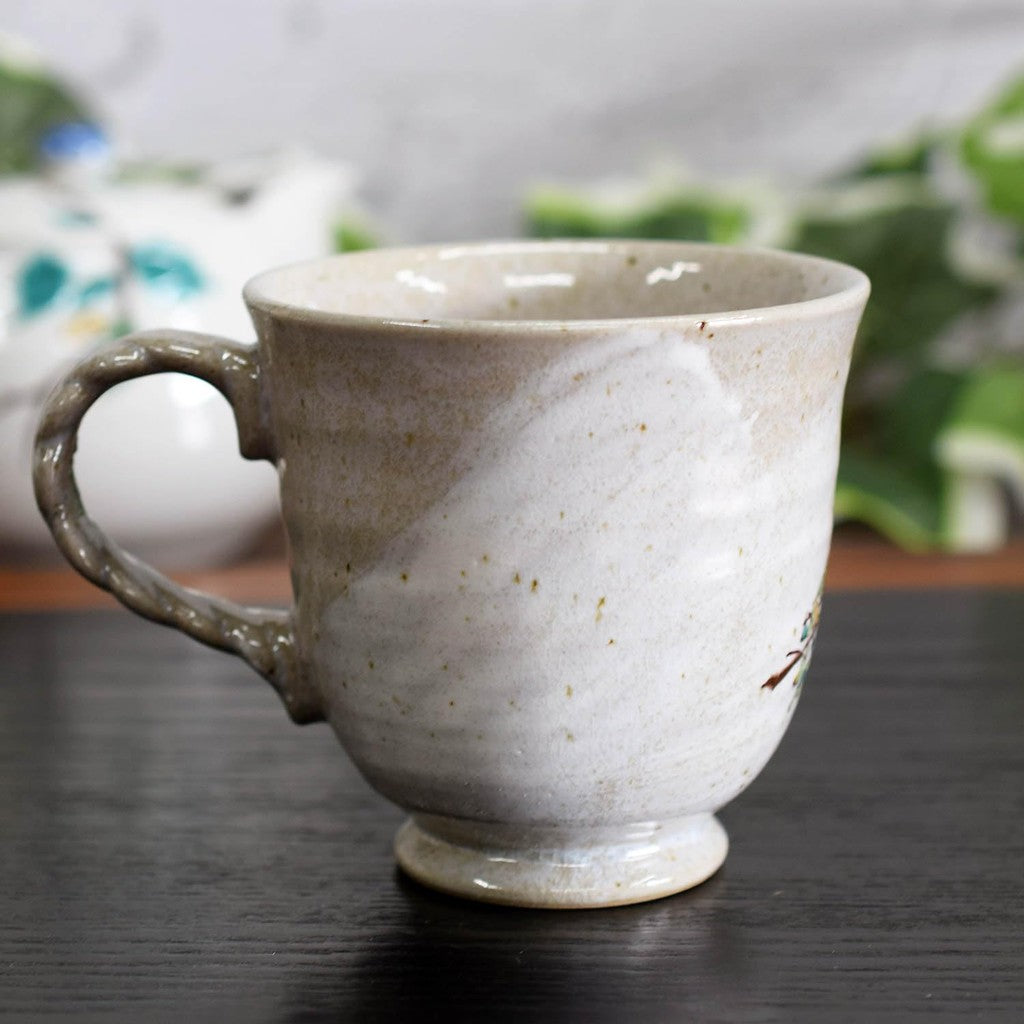 Waza no Kura Kutani-yaki Kasawari Mug - Premium Japanese Crafted Ceramic Tableware - Perfect Birthday Gift