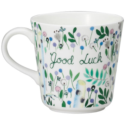 NARUMI Mug Anna Emilia 340cc Good Luck Floral Pattern Cute Large Size Wedding Gift Mother's Day Present Microwave Safe Dishwasher Safe Gift Box Included Wrapped 51948-2923AZ