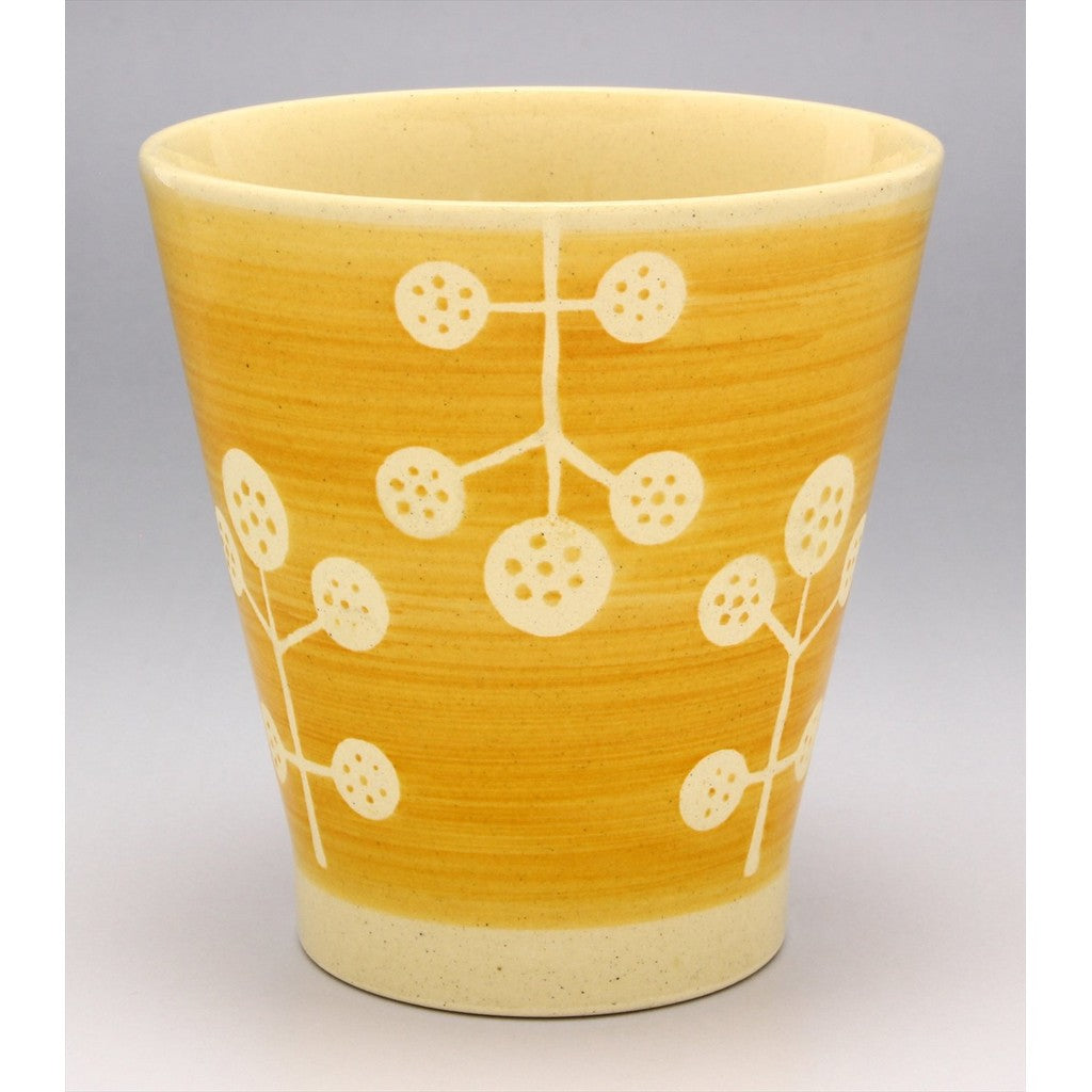 Hasami Porcelain Free Cup - Tree Design - Gray - 506092