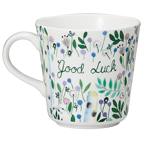 NARUMI Mug Anna Emilia 340cc Good luck Floral Pattern Cute Large Size Gift Microwave Safe Dishwasher Safe with Gift Box 51948-2923P