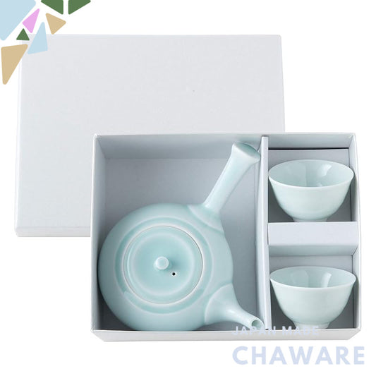Hasami Porcelain Celadon Teapot and Cup Set (Gift Boxed) 11439