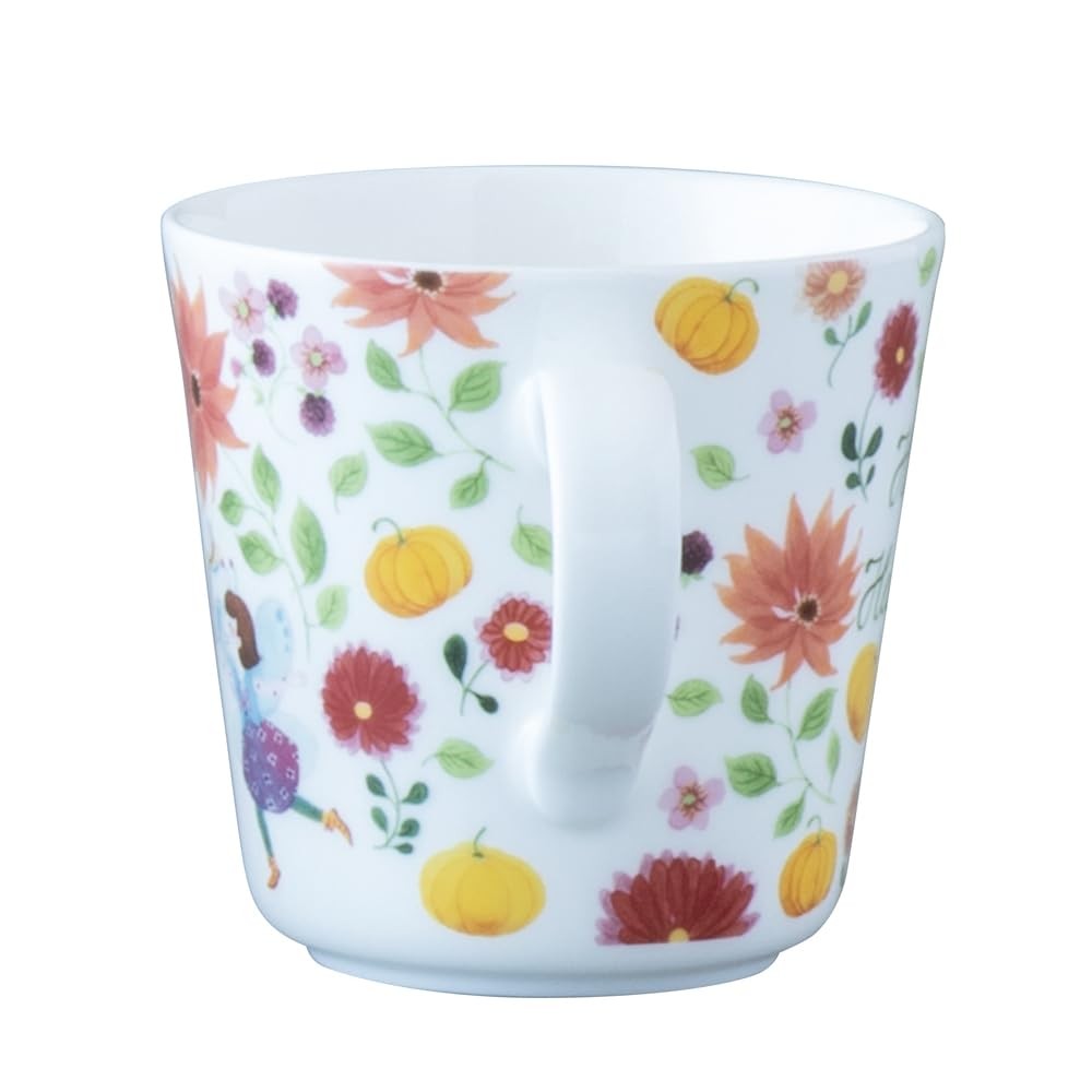 NARUMI Mug Anna Emilia Happy Halloween 340cc Floral Cute Large Microwave Safe Dishwasher Safe Gift Box Included 52541-2923P