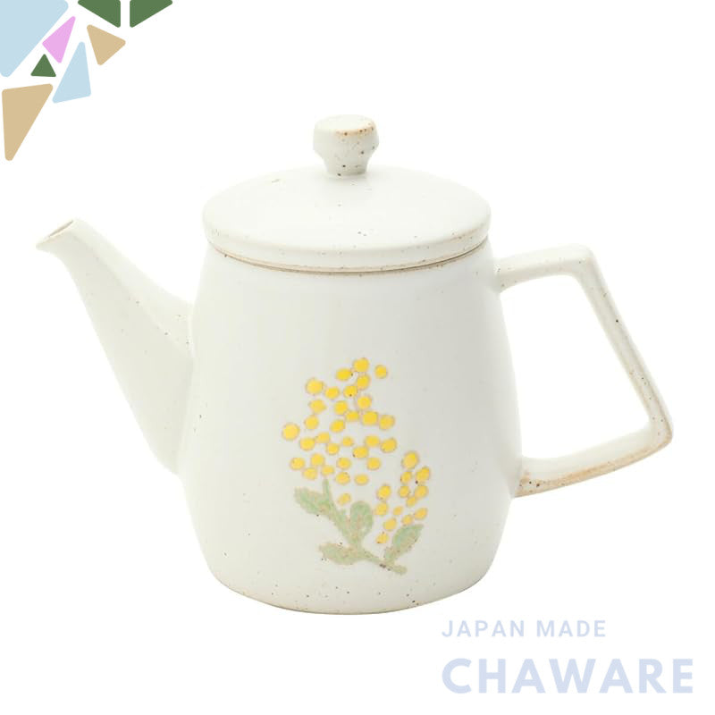 Mimosa Waltz Pot, Hasami Ware, Made in Japan, Teapot with Infuser, Gift for Tea Lovers, Perfect Gift