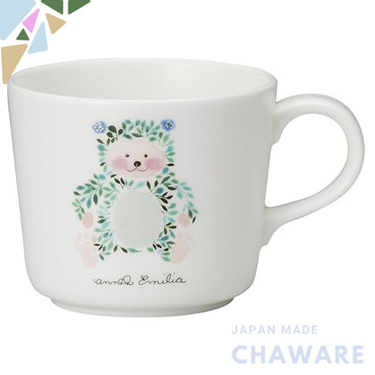 NARUMI Mug Anna Emilia 220cc Bear Cute Small Microwave Safe Dishwasher Safe Gift Box Included 51949-2924P
