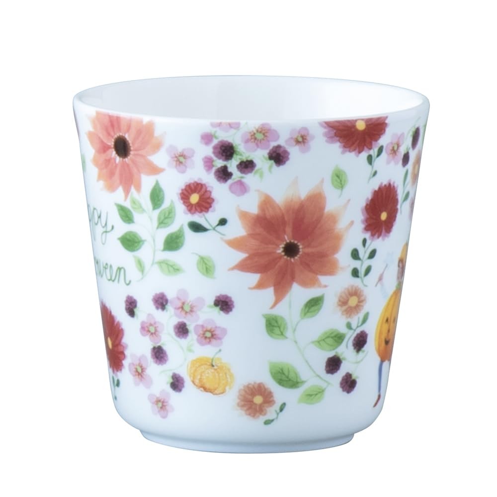 NARUMI Mug Anna Emilia Happy Halloween 340cc Floral Cute Large Microwave Safe Dishwasher Safe Gift Box Included 52541-2923P