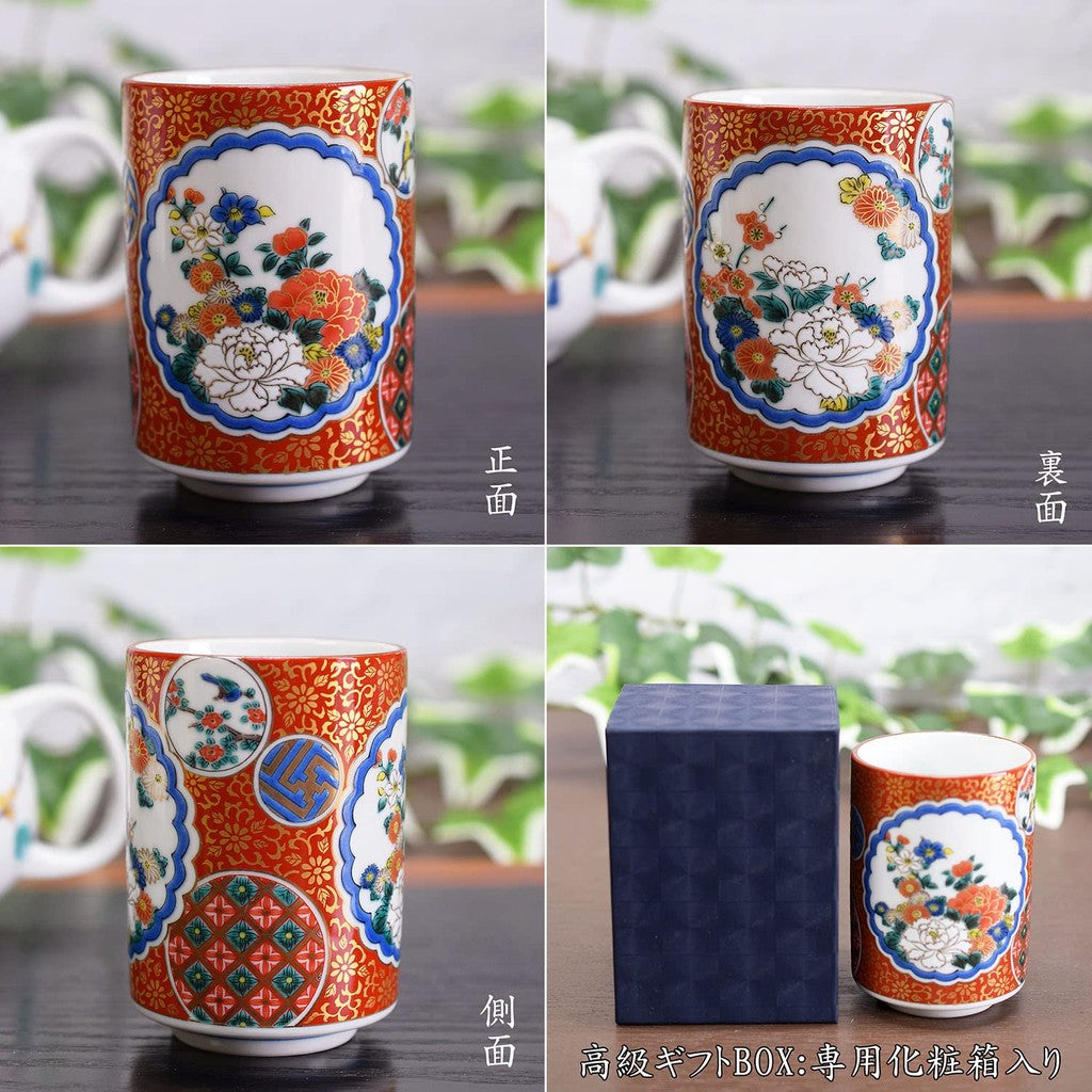 【made in japan】
Waza no Kura Stylish Kutani Ceramics High-Quality Tea Cup Shozan Pottery Japanese Tableware Made in Japan