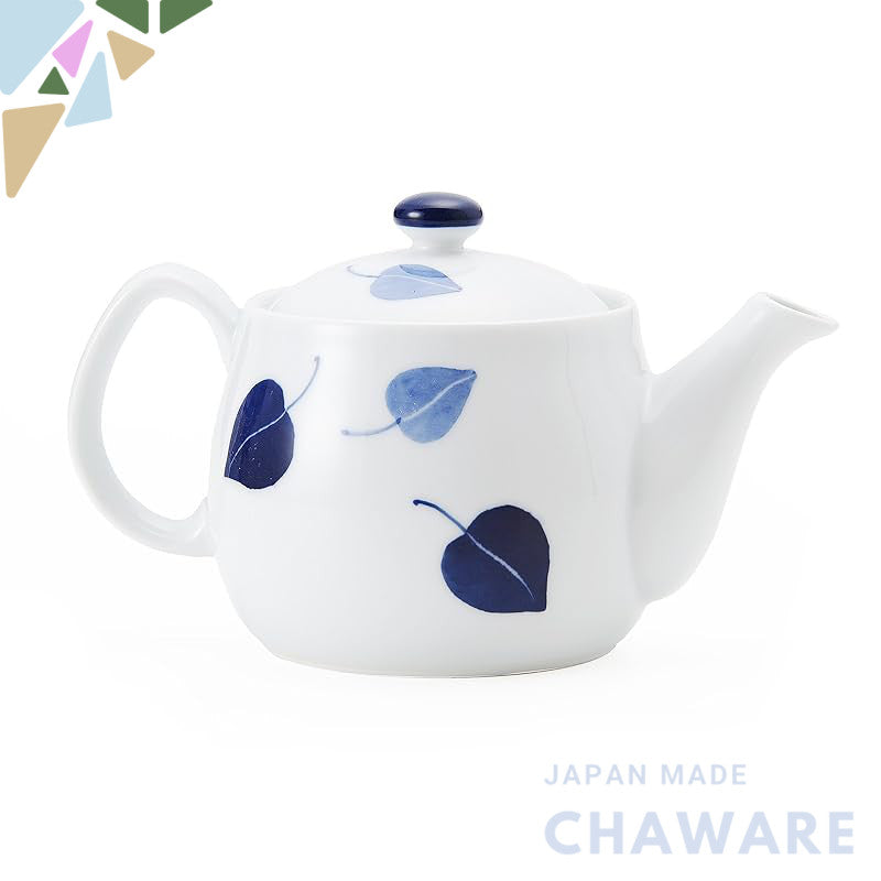 Hasami Porcelain CtoC JAPAN Teapot with Infuser Leaf W17.5×D10.5×H10.5 (cm) 415 (cc)