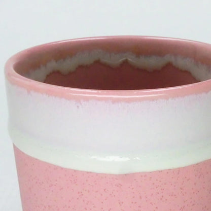 Mino Ware Cake Mug Set - Microwave & Dishwasher Safe - 230ml - Available in Brown & Pink