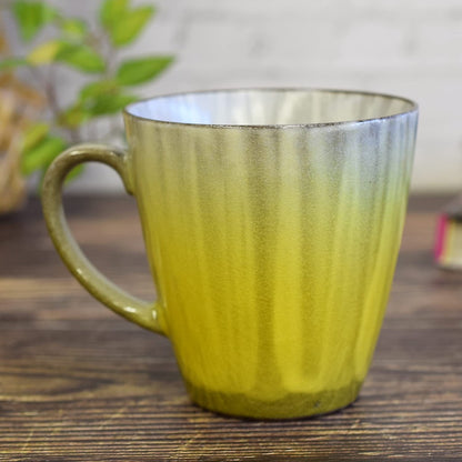 Stylish mug, tableware, Kutani ware mug, glazed pottery, high-end brand, made in Japan.