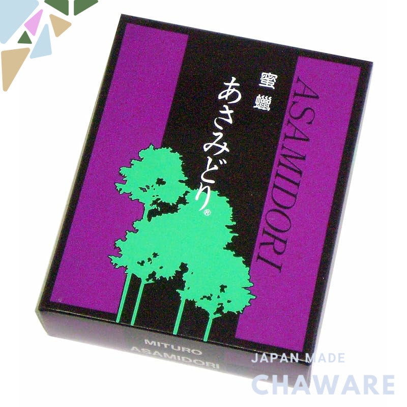 Torii Candles Bee Wax Asamidori, 13 pieces, No. 14 (Green Mark) #100506