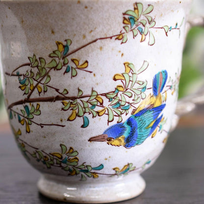 Waza no Kura Kutani-yaki Kasawari Mug - Premium Japanese Crafted Ceramic Tableware - Perfect Birthday Gift