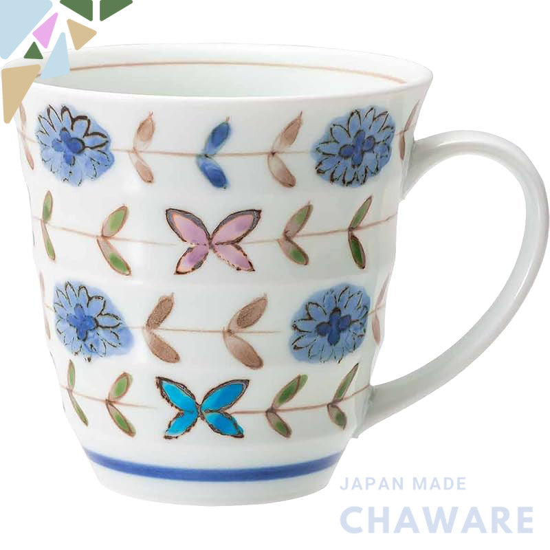 Hasami Pottery Issei Toki Lightweight Mug Cup, Approximately 275ml, Blueme Blue, Made in Japan, 20421
