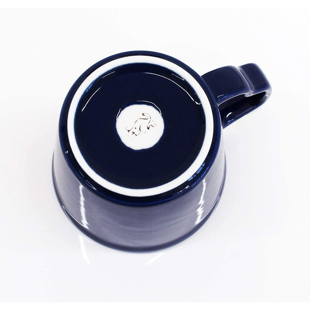 Be Glad Store Hasami Ware Cat Mug with Chin Rest (Green & Black)