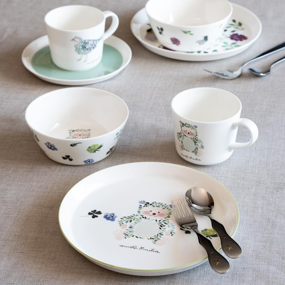 NARUMI Mug Anna Emilia 220cc Bear Cute Small Microwave Safe Dishwasher Safe Gift Box Included 51949-2924P