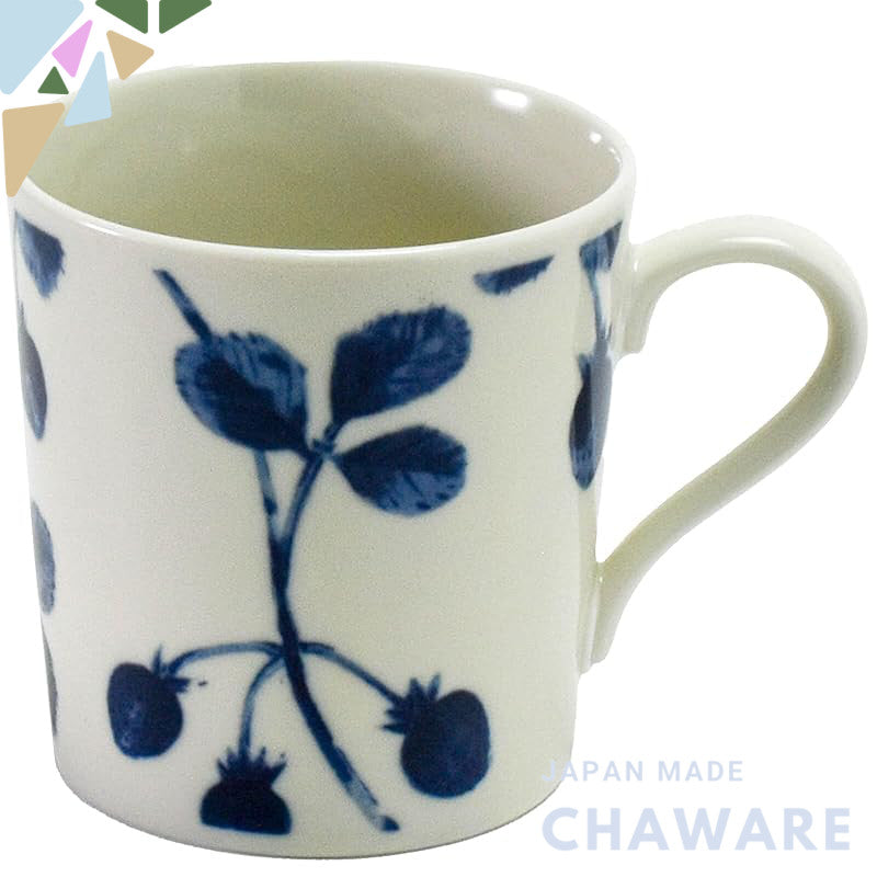 Aito Manufacturing "Botanical" Mug, Large Size, Approximately 340ml, 9×9cm, Scandinavian Design, Mino Ware, Dishwasher S
