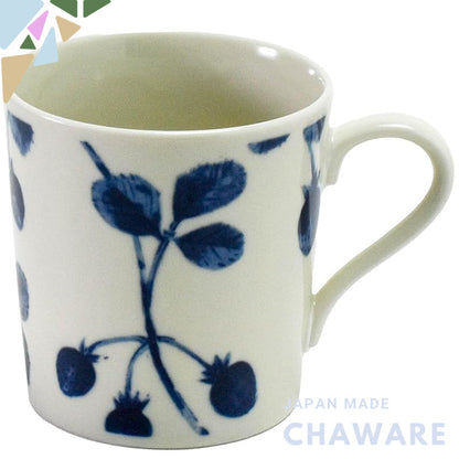 Aito Manufacturing "Botanical" Mug, Large Size, Approximately 340ml, 9×9cm, Scandinavian Design, Mino Ware, Dishwasher S